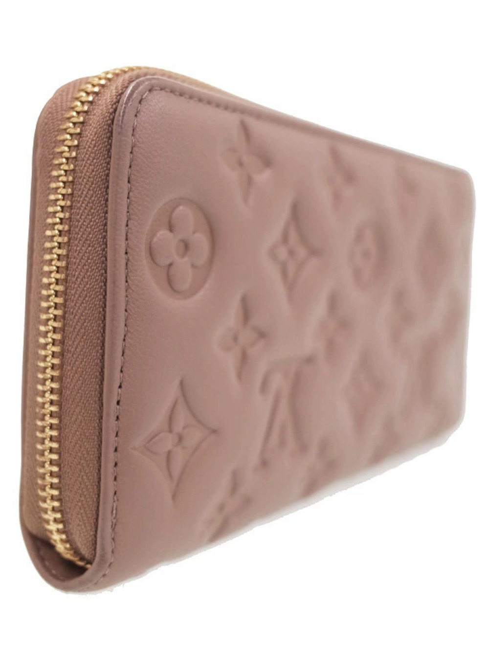 Louis Vuitton Zipper Long Zippy Monogram Wallet Round Brown
